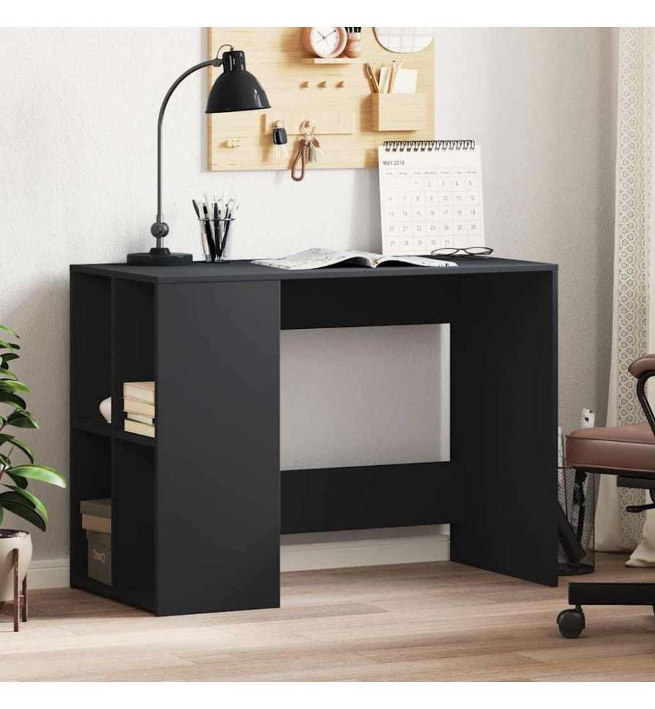Schreibtisch Schwarz 102x50x75 cm Holzwerkstoff