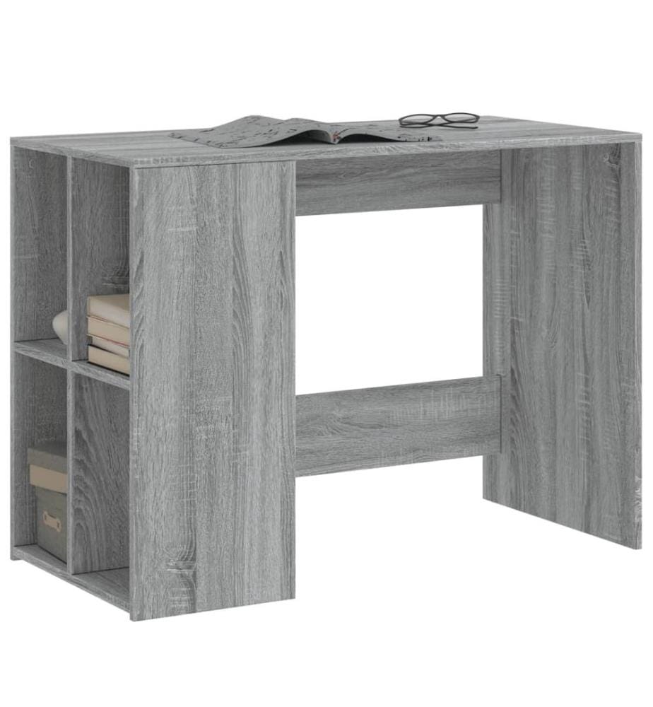 Schreibtisch Grau Sonoma 102x50x75 cm Holzwerkstoff