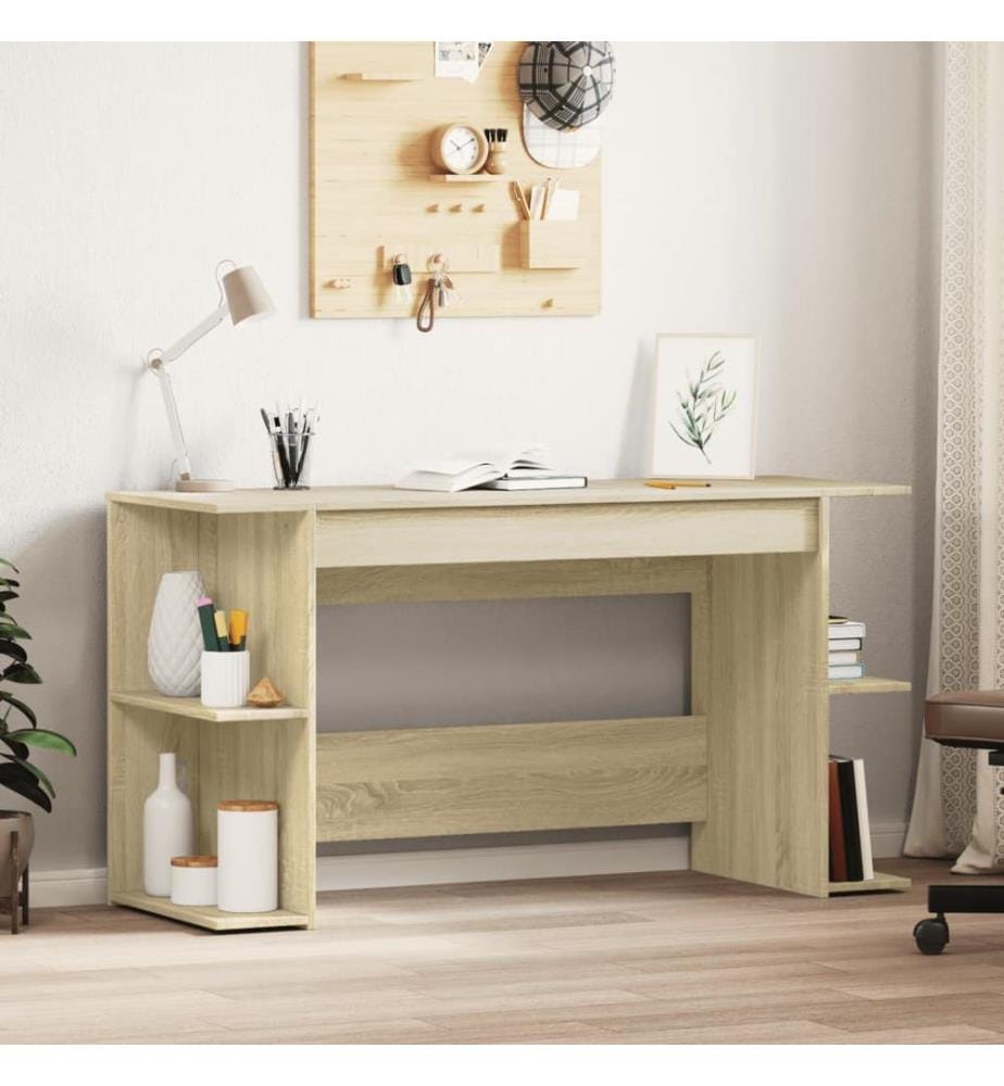 Schreibtisch Sonoma-Eiche 140x50x75 cm Holzwerkstoff