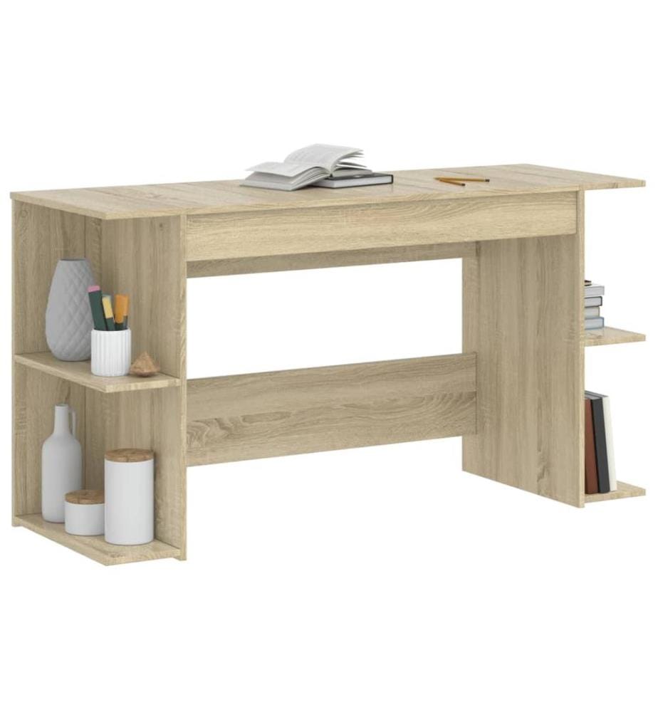 Schreibtisch Sonoma-Eiche 140x50x75 cm Holzwerkstoff