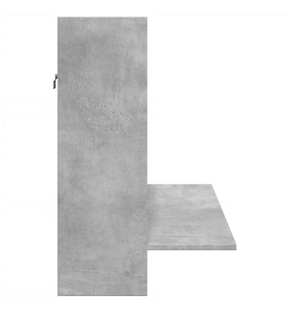 Wand-Schreibtisch Betongrau 105x48x75 cm Holzwerkstoff
