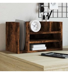 Schreibtisch-Organizer Räuchereiche 44,5x24x25 cm Holzwerkstoff