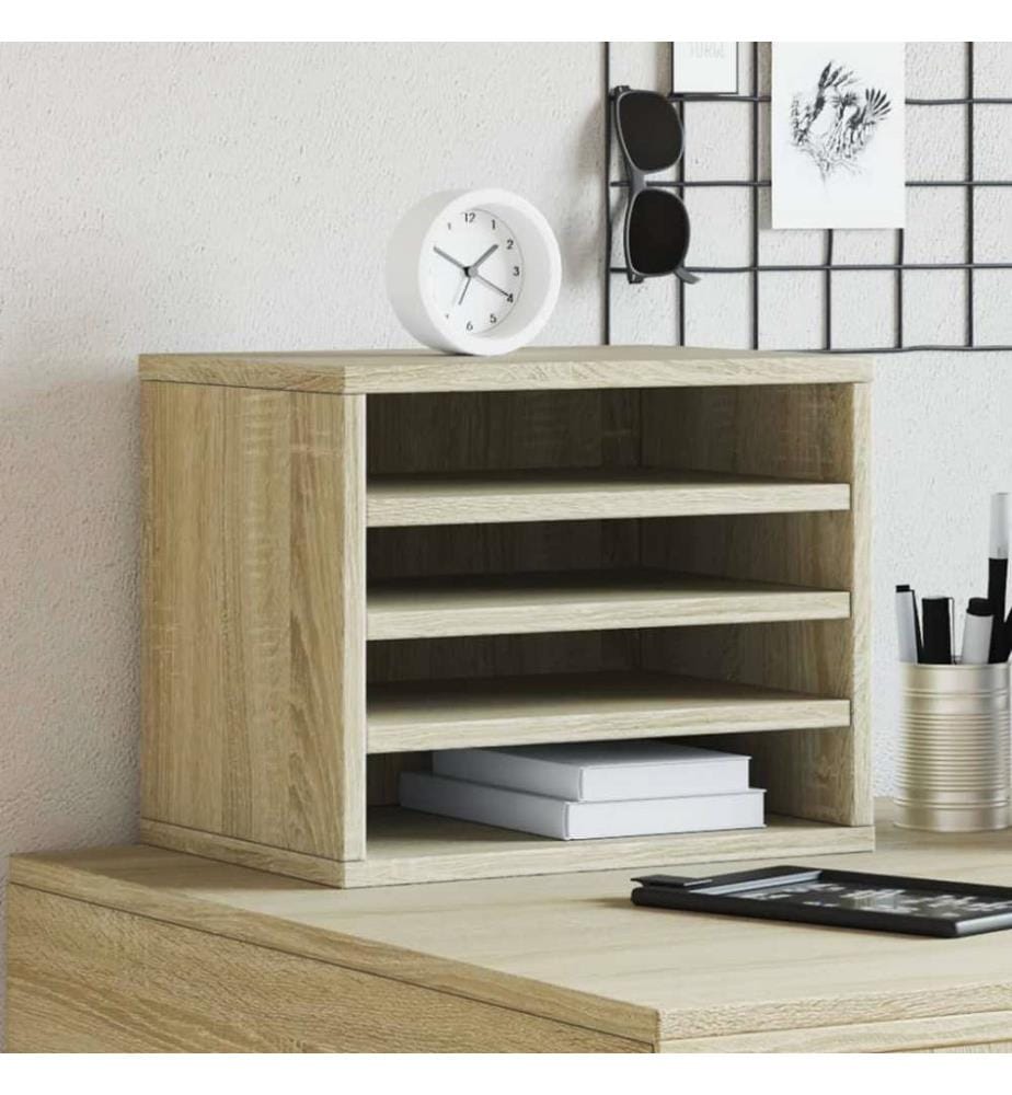 Schreibtisch-Organizer Sonoma-Eiche 36x26x29,5 cm Holzwerkstoff