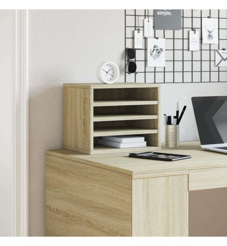 Schreibtisch-Organizer Sonoma-Eiche 36x26x29,5 cm Holzwerkstoff