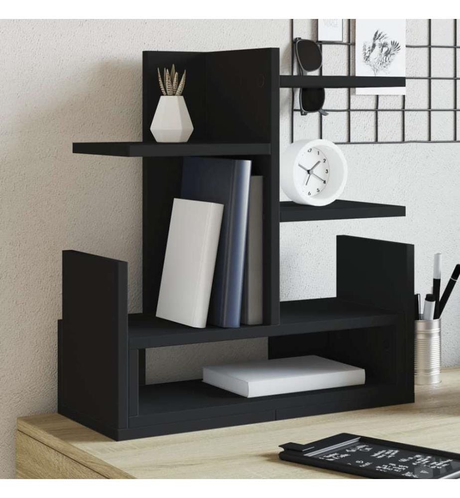 Schreibtisch-Organizer Schwarz 49x20x52,5 cm Holzwerkstoff