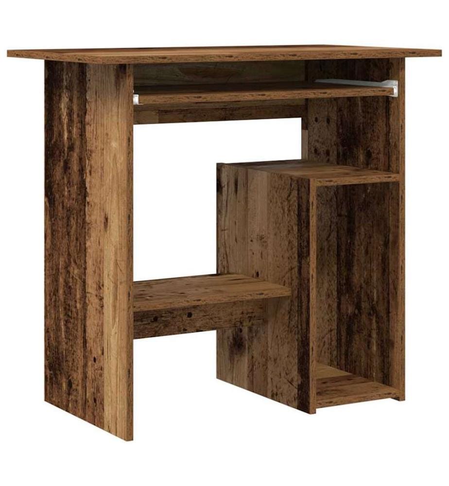 Bureau vieux bois 80x45x74 cm bois d'ingénierie