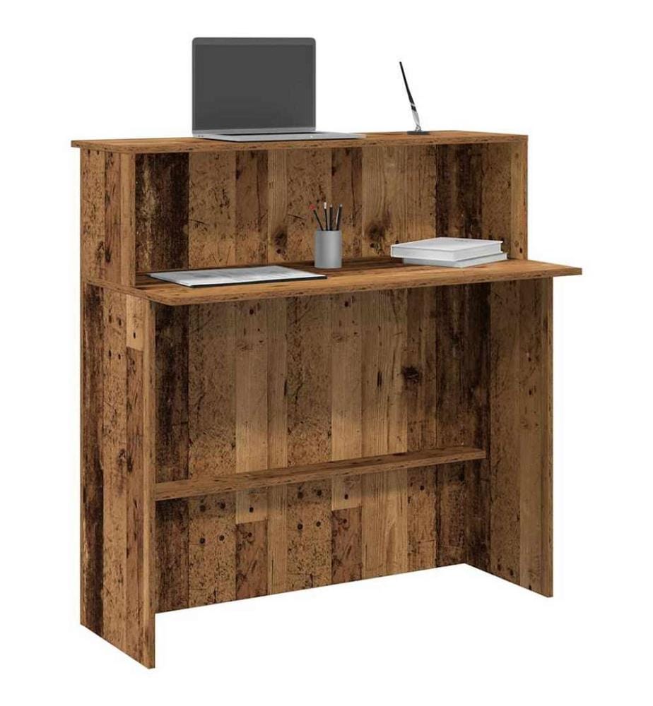 Empfangstheke Altholz-Optik 100x50x103,5 cm Holzwerkstoff