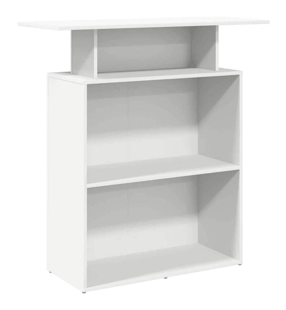 Empfangstheke Weiss 100x40x104 cm Holzwerkstoff