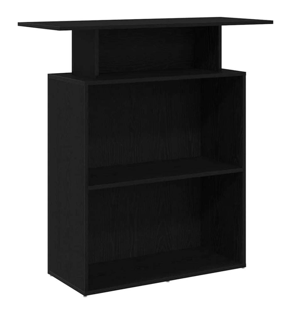 Empfangstheke Schwarz 100x40x104 cm Holzwerkstoff
