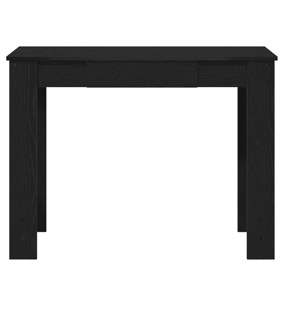 Bureau noir 100x45x75 cm bois d'ingénierie