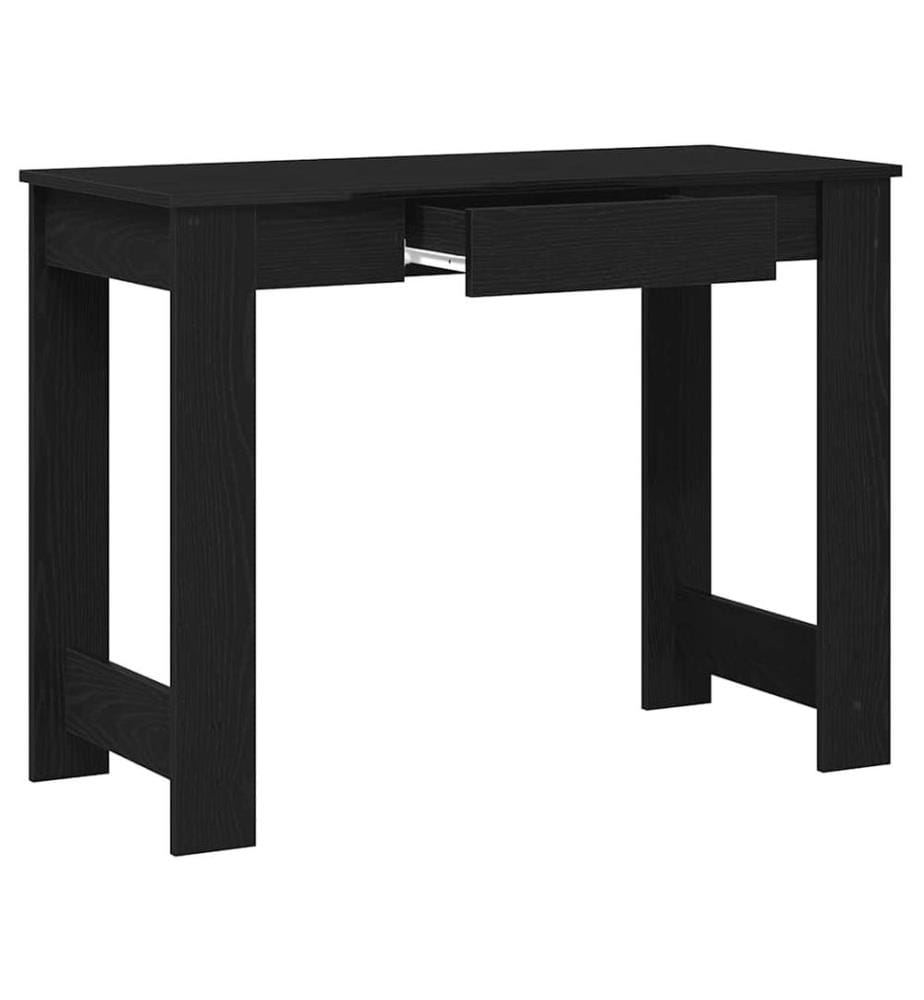 Bureau noir 100x45x75 cm bois d'ingénierie