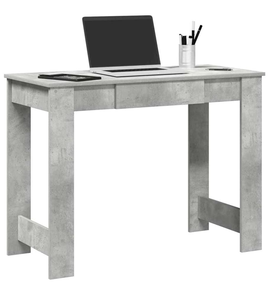 Schreibtisch Betongrau 100x45x75 cm Holzwerkstoff