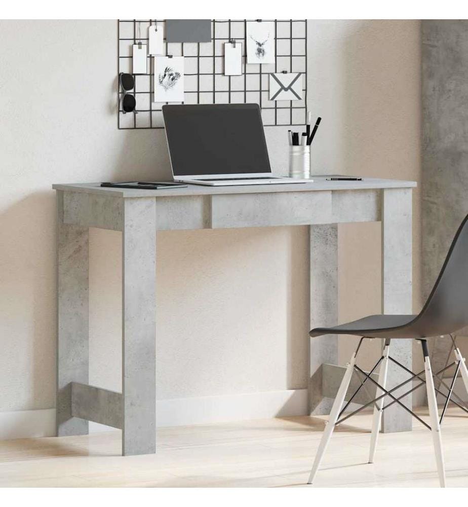 Schreibtisch Betongrau 100x45x75 cm Holzwerkstoff