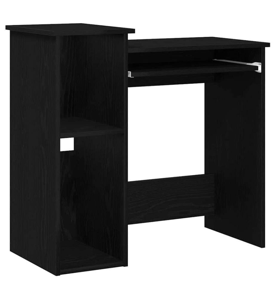 Schreibtisch mit Regalen Schwarz 84x40x78 cm Holzwerkstoff