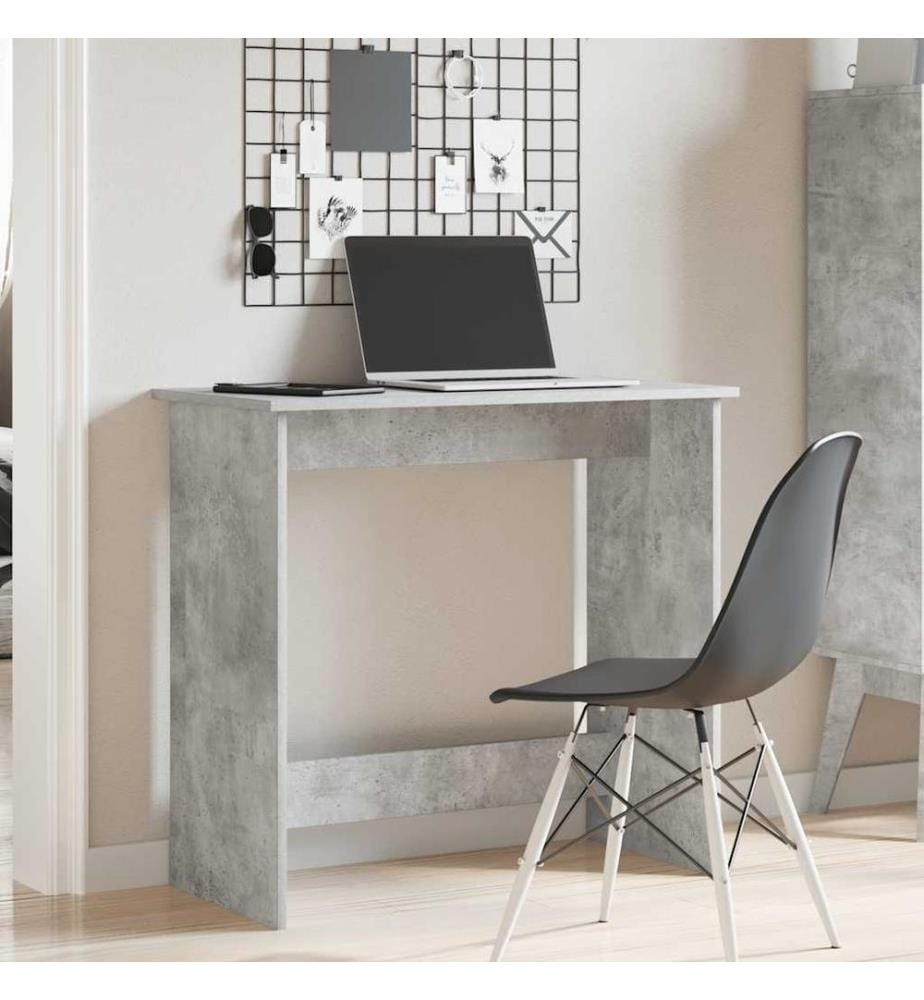 Schreibtisch Betongrau 80x40x75 cm Holzwerkstoff