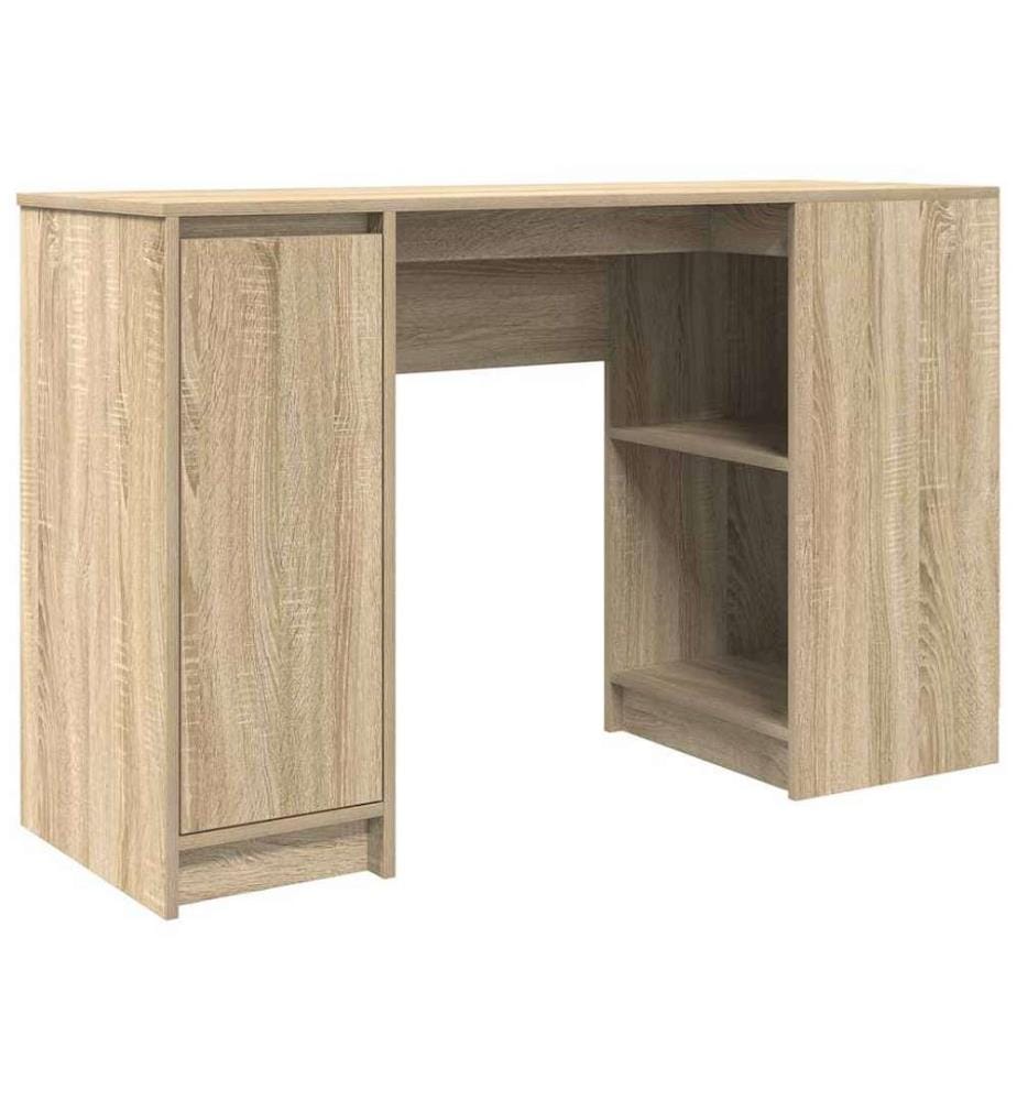 Bureau chêne sonoma 120x42x76 cm bois d'ingénierie