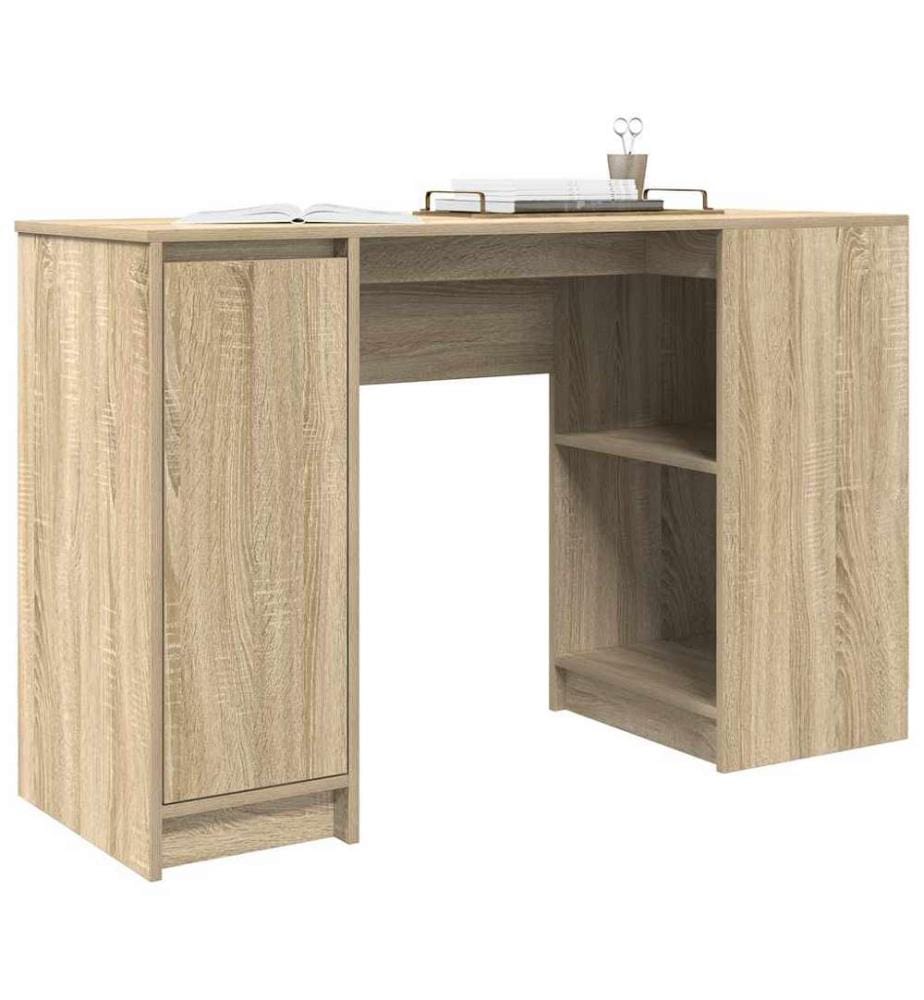 Bureau chêne sonoma 120x42x76 cm bois d'ingénierie