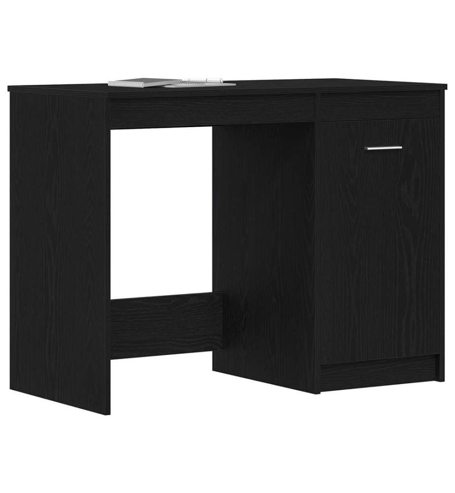 Schreibtisch Schwarz Eiche 100x50x76 cm Holzwerkstoff