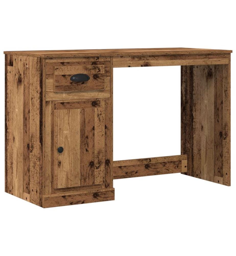 Schreibtisch mit Stauraum Altholz 50x115x75 cm Ingenieurbau