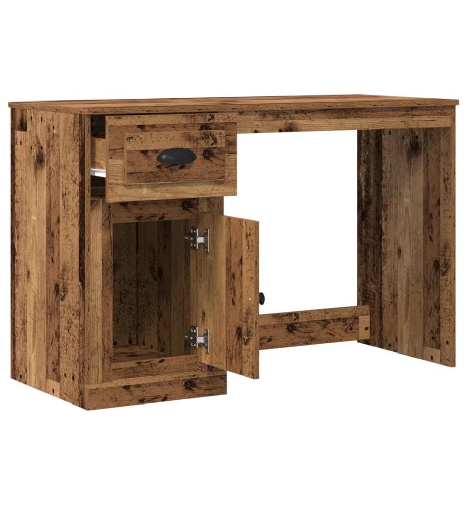 Schreibtisch mit Stauraum Altholz 50x115x75 cm Ingenieurbau