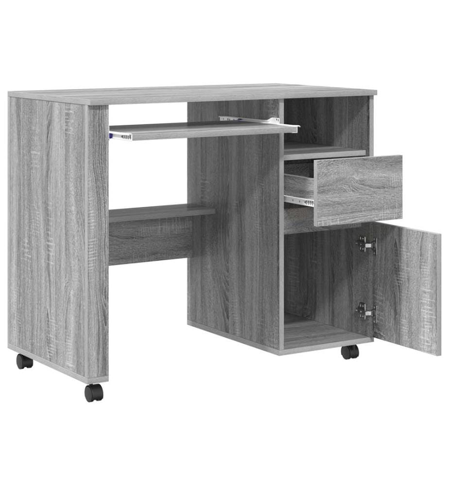 Grau Computer Tisch Grau Sonoma Spanplatte Mittel