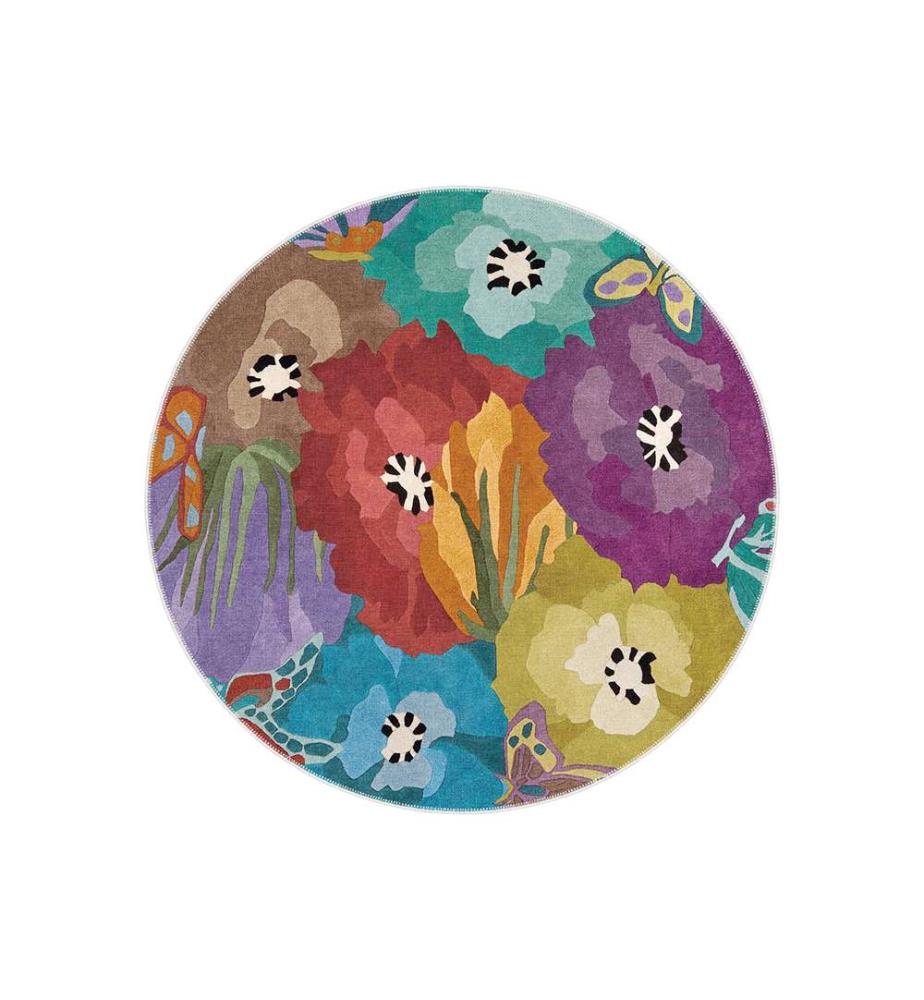 Tapis Rond Elara 80 x 80 cm - Multicolore