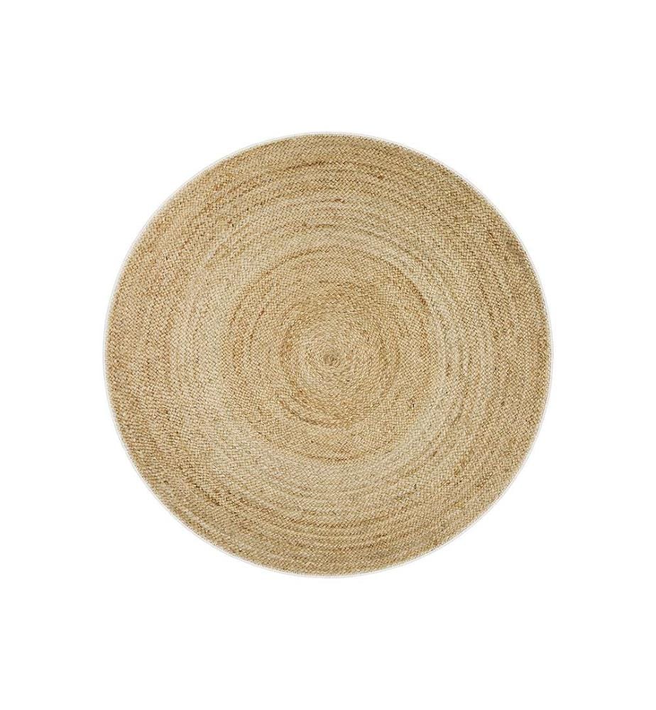 Tapis Rond Alessia 80 x 80 cm - Marron