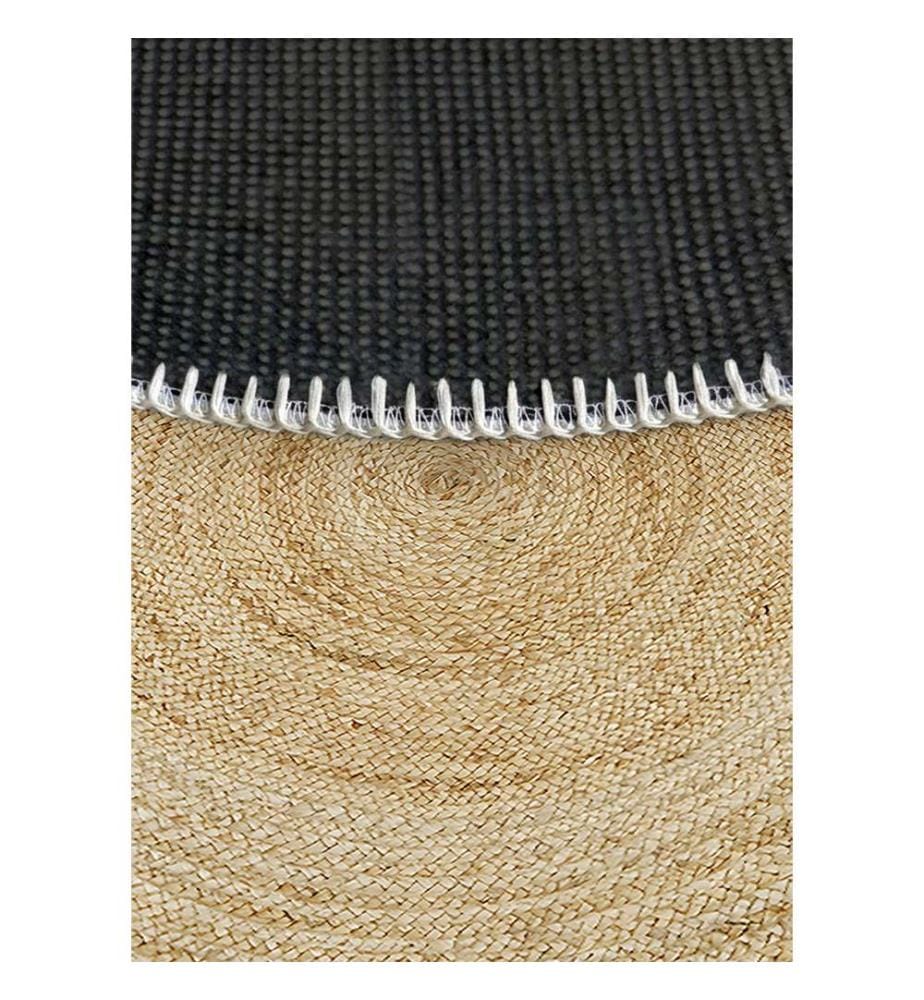 Tapis Rond Alessia 80 x 80 cm - Marron