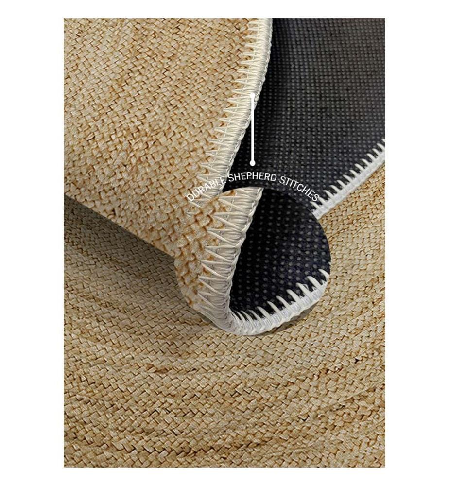 Tapis Rond Alessia 80 x 80 cm - Marron