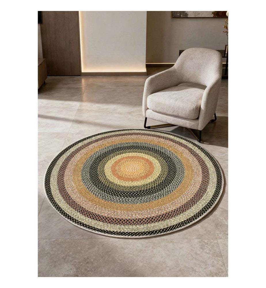 Runder Teppich „Viviana“, 80 x 80 cm - Braun