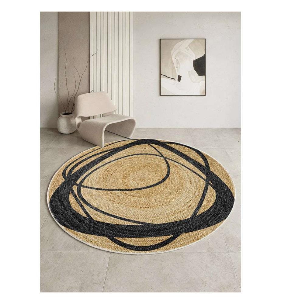 Runder Teppich „Mireya“, 80 x 80 cm - Braun