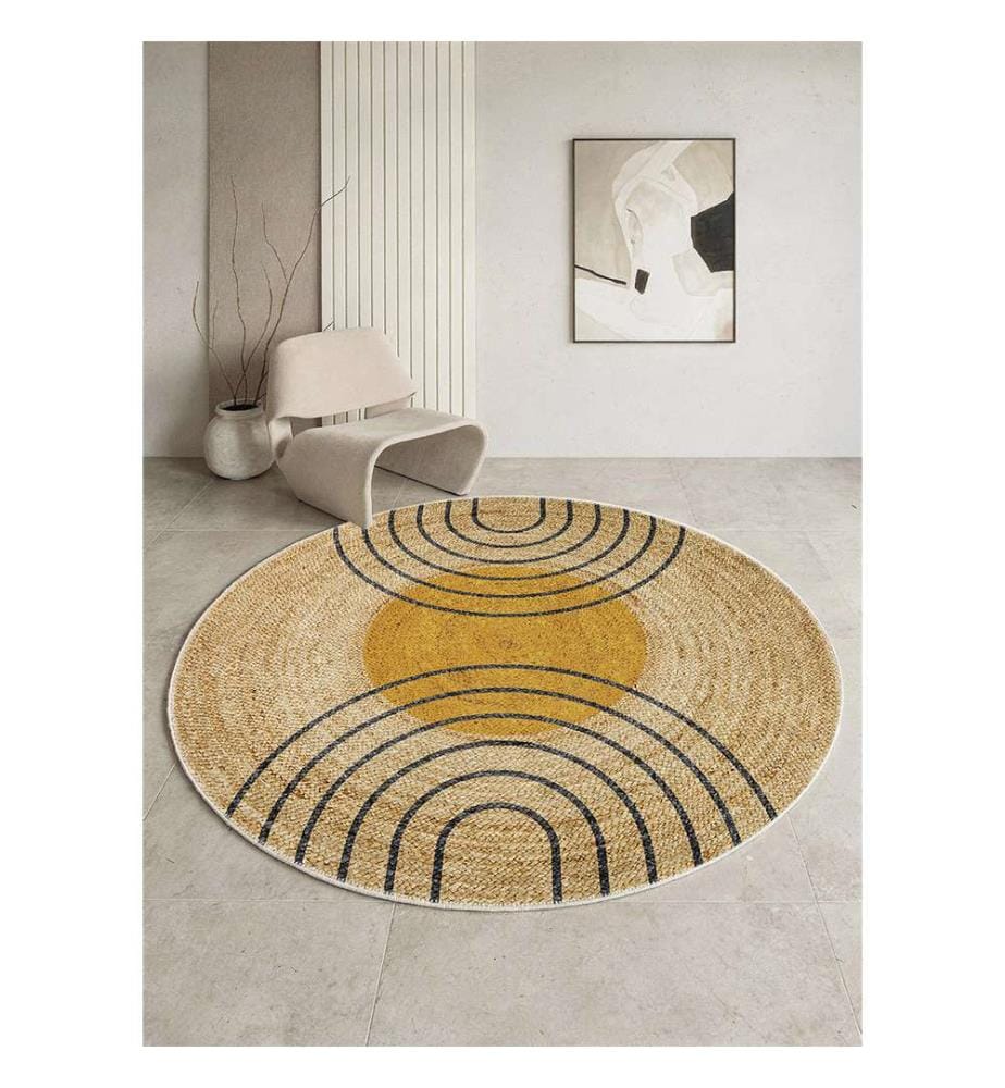 Runder Teppich „Elodie“, 80 x 80 cm - Braun