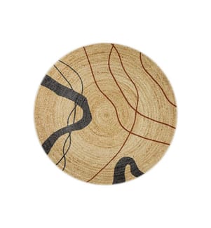 Runder Teppich „Celina“, 80 x 80 cm - Braun