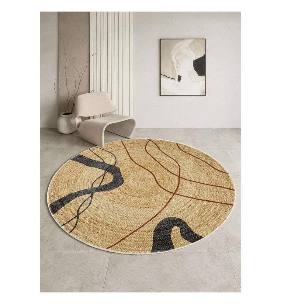 Runder Teppich „Celina“, 80 x 80 cm - Braun