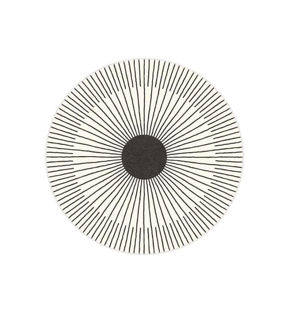 Runder Teppich „Sylvia“, 80 x 80 cm - Weiss