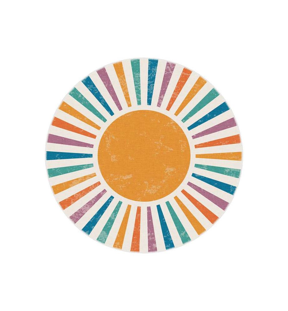 Tapis Rond Melissa 80 x 80 cm - Orange