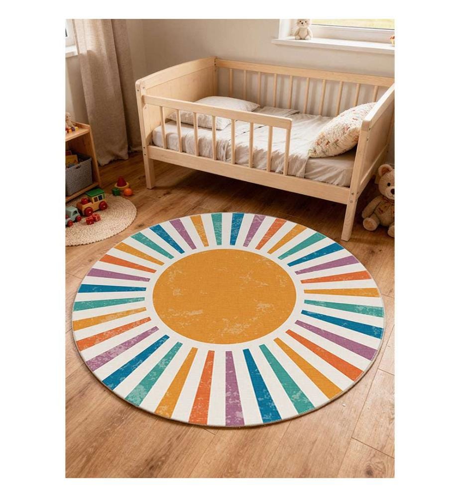 Tapis Rond Melissa 80 x 80 cm - Orange