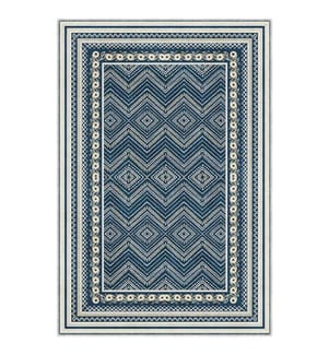 Rechteckiger Teppich „Luvina“, 80 x 120 cm - Marineblau