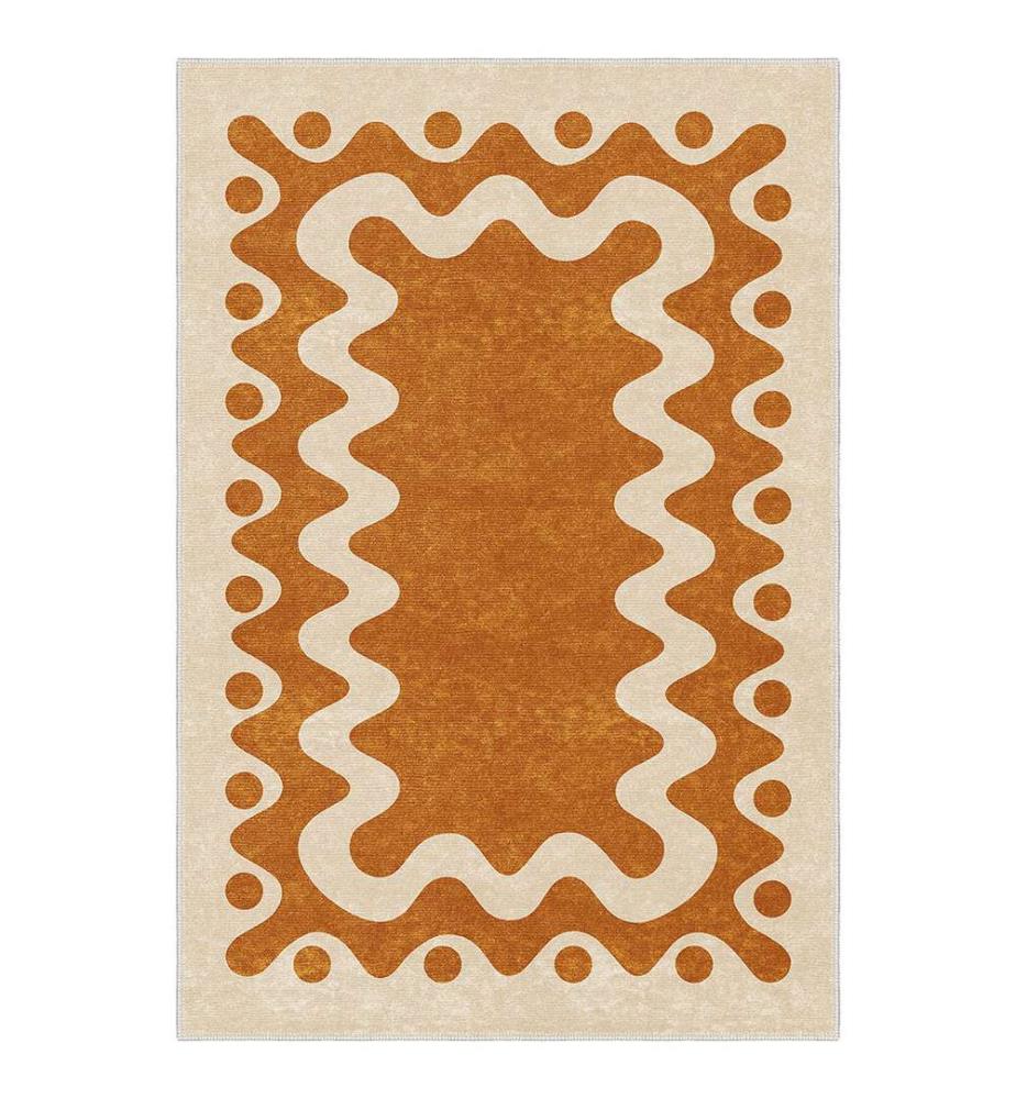 Tapis Rectangle Mirelle 80 x 120 cm - Orange