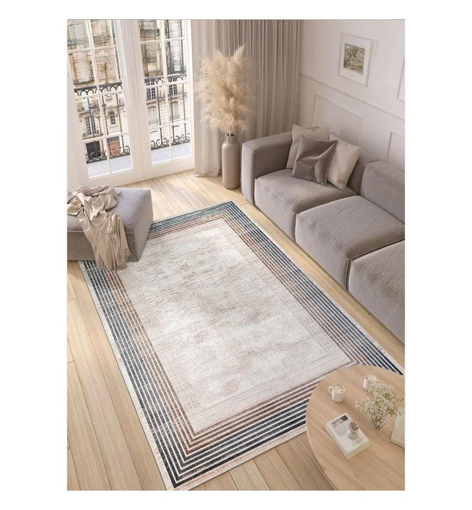 Tapis Rectangle Solenne 80 x 120 cm - Crème