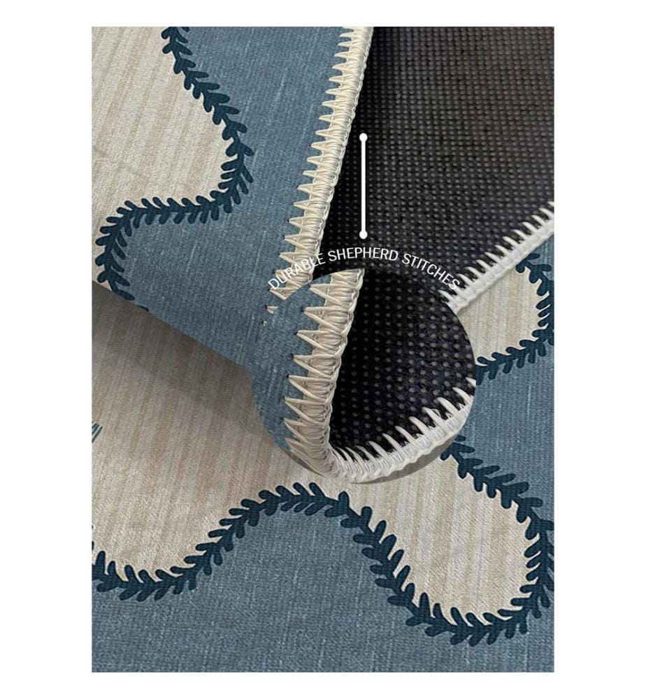 Tapis Rectangle Odelia 80 x 120 cm - Bleu