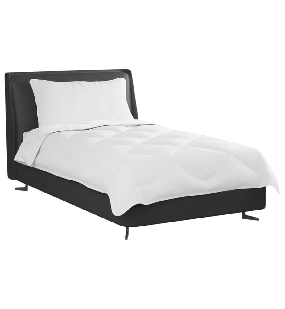 Bettdecken Set mit Kissen 2 pcs Weiss Mikrofaser