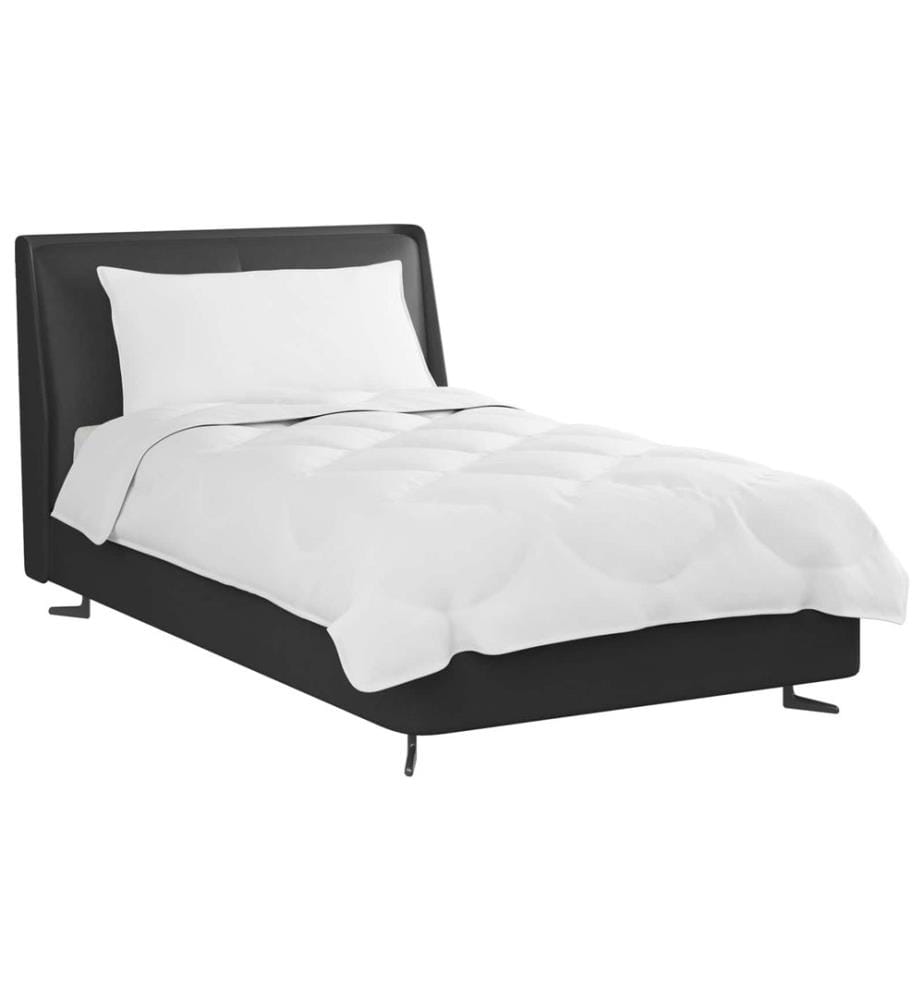 Ensemble de Duvet avec oreiller 2 pcs Blanc Microfibre