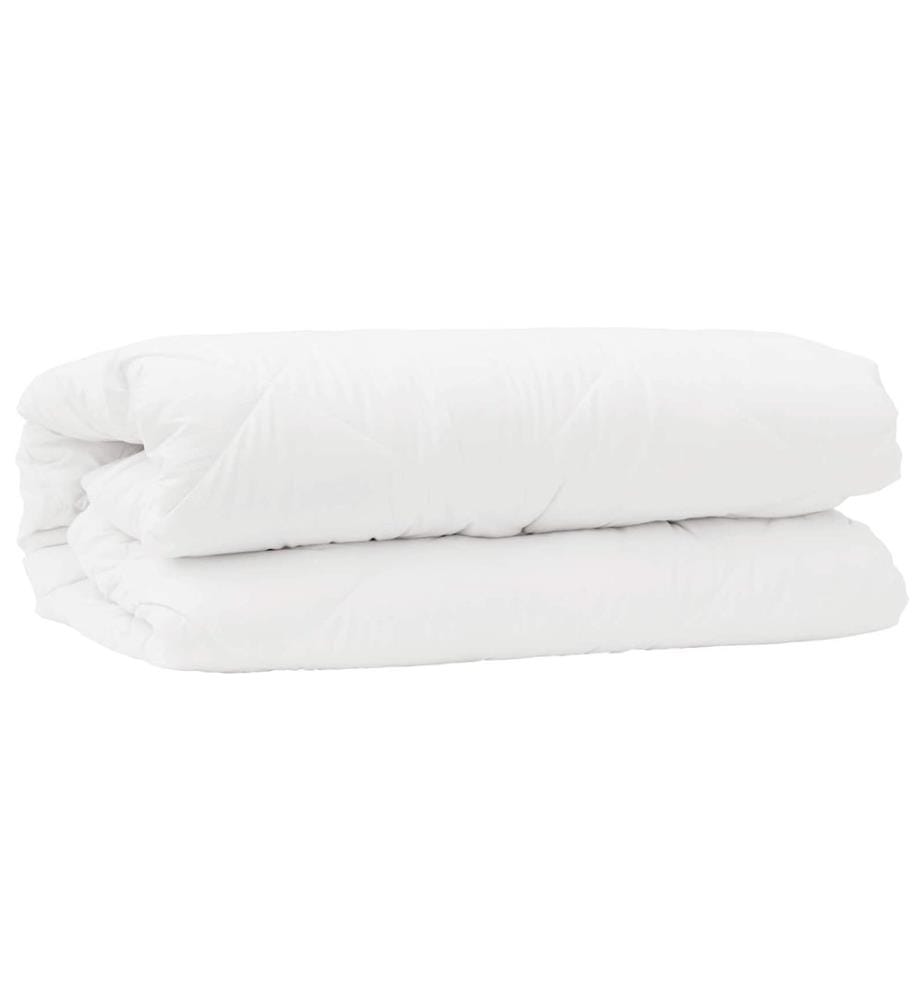 Ensemble de Duvet avec oreiller 2 pcs Blanc Microfibre