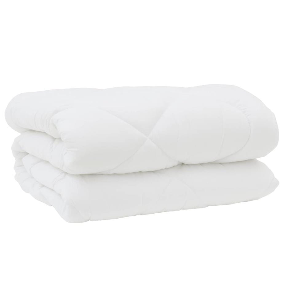 Duvet d'hiver avec oreiller 3 pcs Blanc Microfibre