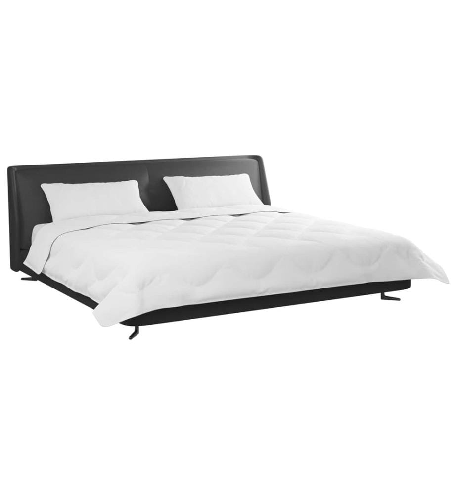 Duvet d'hiver avec oreiller 3 pcs Blanc Microfibre