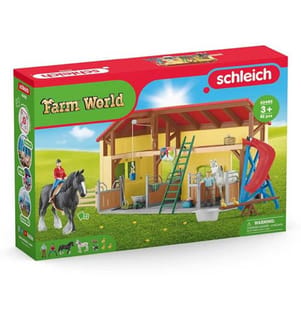 42485 - Pferdestall, Komplettes Spielset mit, Figuren&Zubehör, 49x10.5x34.5;