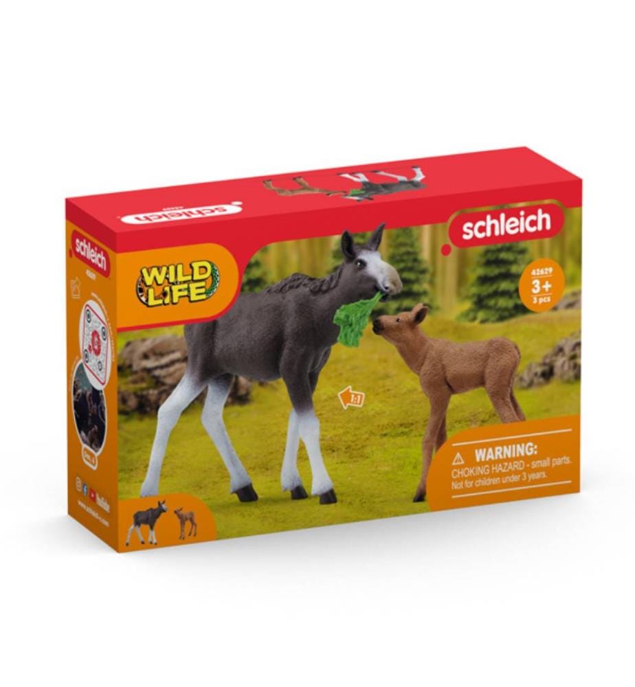 42629 - Elch Weiblich mit Kalb