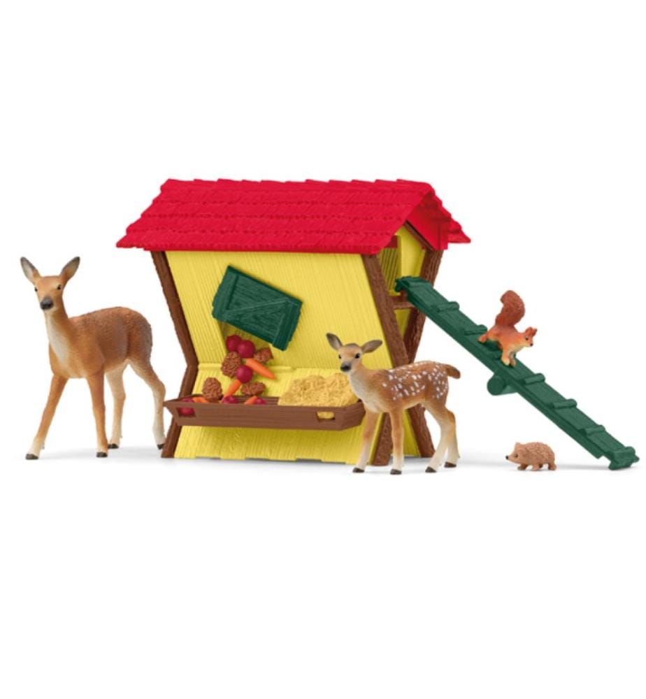 42658 - Hütte der Waldtiere 12x12.5x10cm