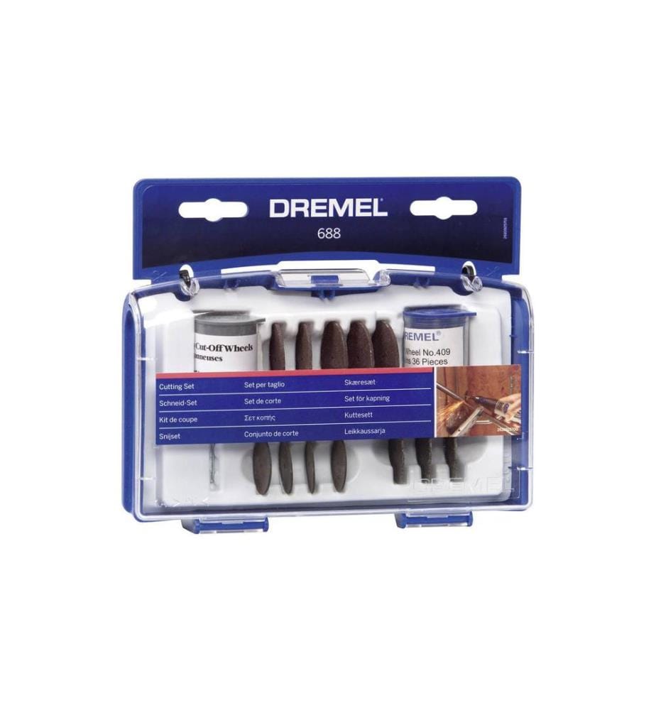 DREMEL - Jeux d'accessoires 688 Boîte d'accessoires de coupe, 59 pièces